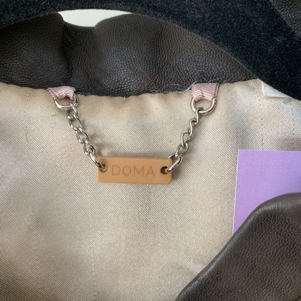 Doma Gray Leather Jacket - image 5